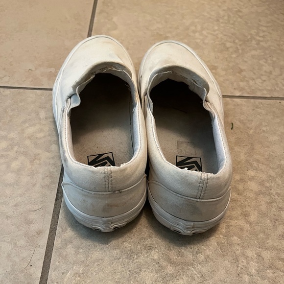 White Slip-on Vans - Picture 3 of 4